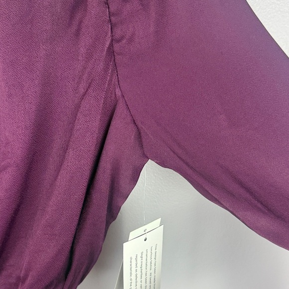 Aidan by Aidan Mattox Purple Asymmetrical Pleated Midi Dress Size 0 - Picture 13 of 15